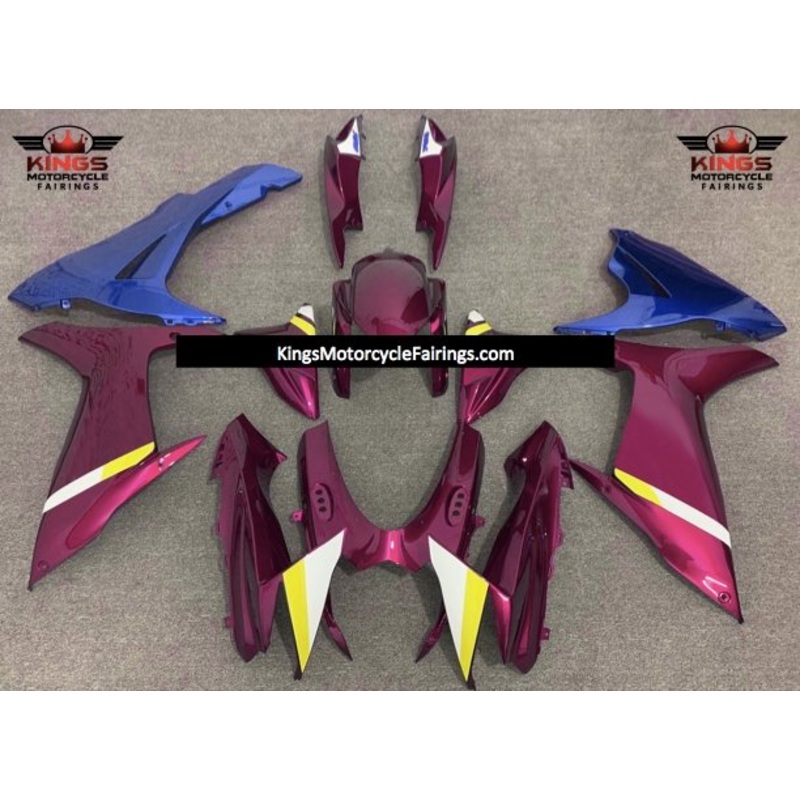 Suzuki GSXR750 (2011-2023) Pink, Blue, White, Yellow Fairings No Seat Cowl No Bolt Kit No Tank