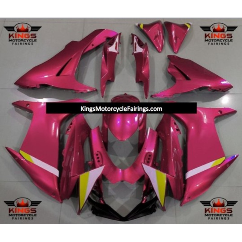 Suzuki GSXR750 (2011-2023) Pink, Yellow Fairings No Seat Cowl No Bolt Kit No Tank