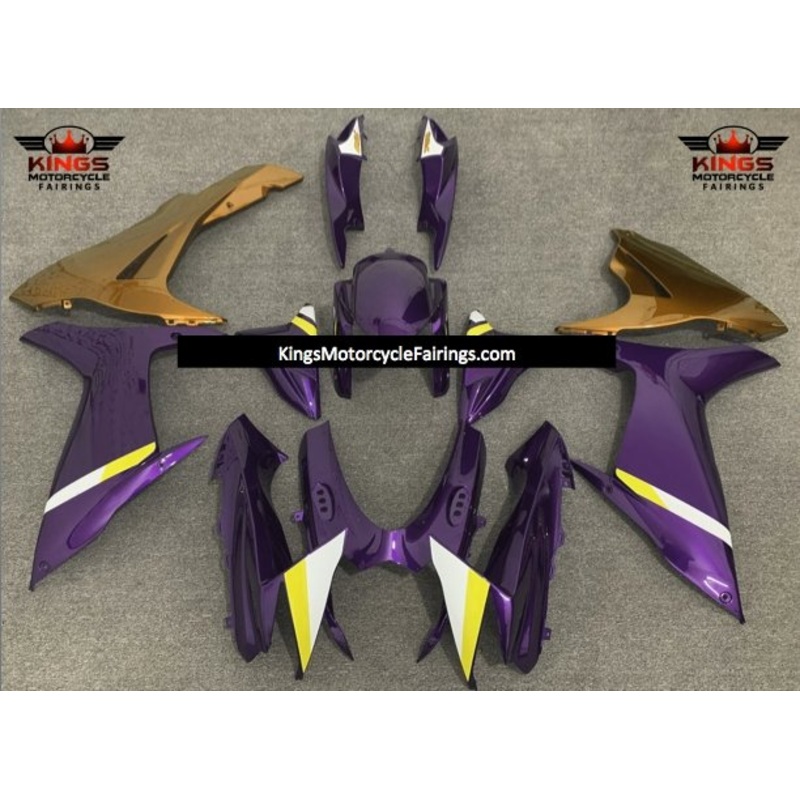 Suzuki GSXR750 (2011-2023) Purple, Gold, White, Yellow Fairings No Seat Cowl No Bolt Kit No Tank