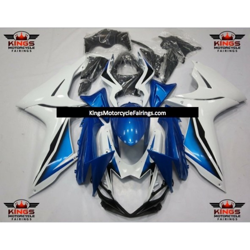Suzuki GSXR750 (2011-2023) White, Blue, Black Fairings No Seat Cowl No Bolt Kit No Tank