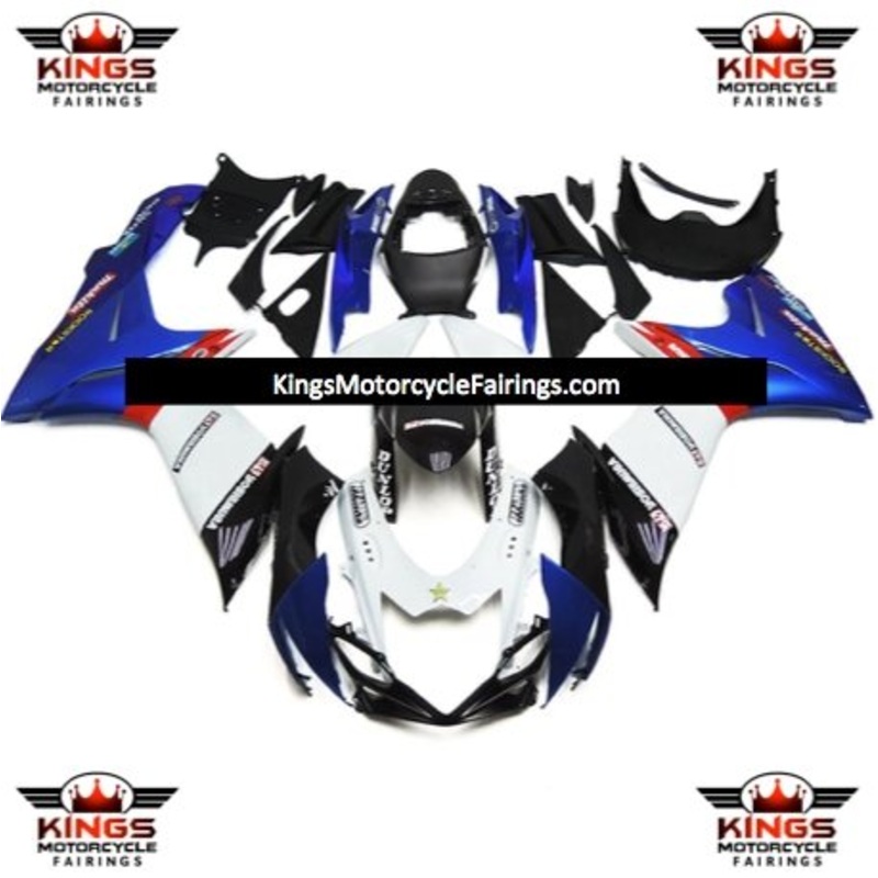 Suzuki GSXR750 (2011-2023) White, Blue, Black, Red Dunlop Fairings No Seat Cowl No Bolt Kit No Tank