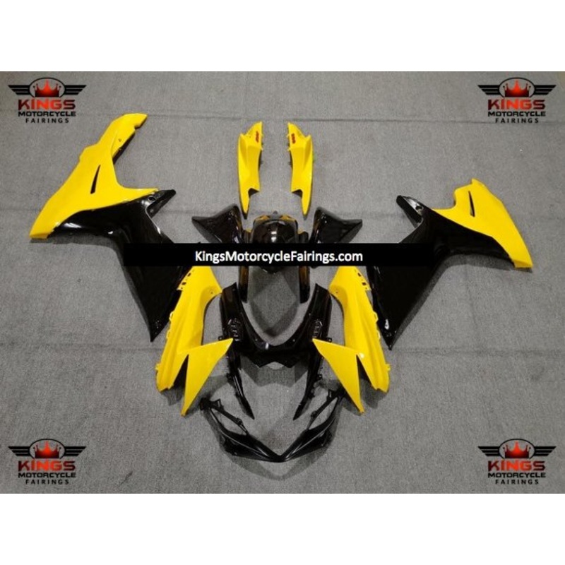 Suzuki GSXR750 (2011-2023) Yellow, Black Fairings No Seat Cowl No Bolt Kit No Tank