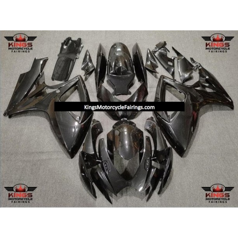 Suzuki GSXR600 (2006-2007) Faux Carbon Fiber Fairings No Seat Cowl No Bolt Kit No Tank