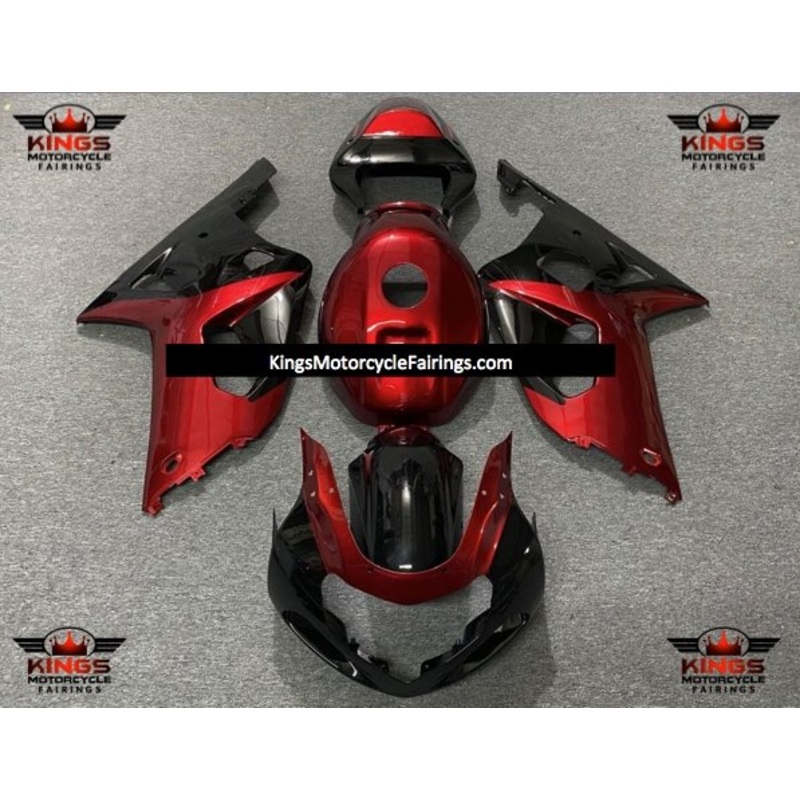 Suzuki GSXR750 (2000-2003) Black & Red Fairings No Seat Cowl No Bolt Kit No Tank