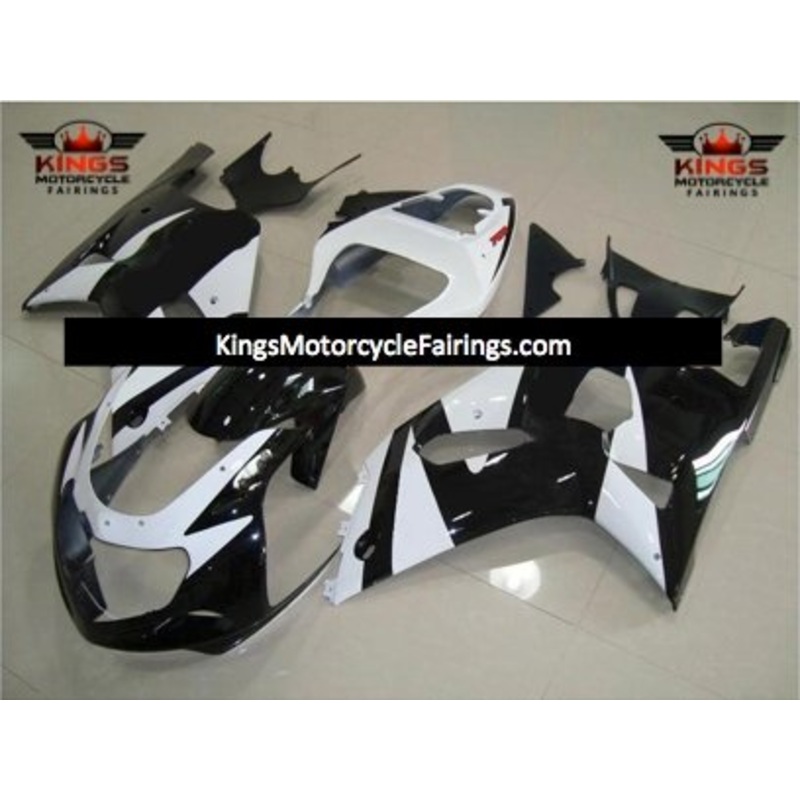 Suzuki GSXR750 (2000-2003) Black & White Fairings No Seat Cowl No Bolt Kit No Tank