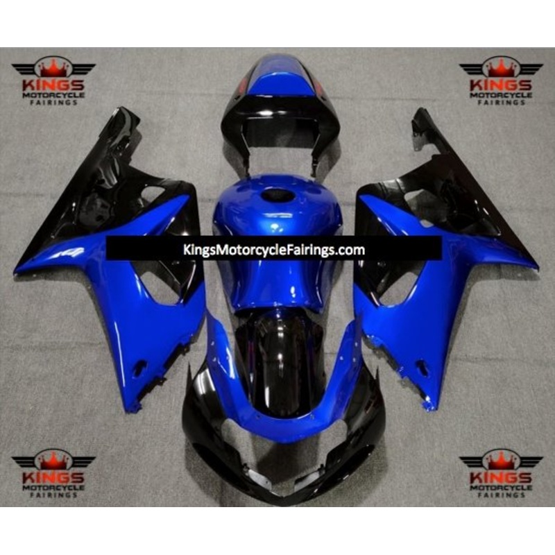 Suzuki GSXR750 (2000-2003) Blue, Black Fairings No Seat Cowl No Bolt Kit No Tank