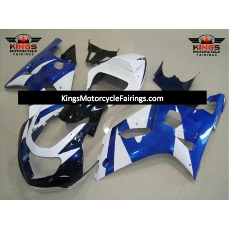 Suzuki GSXR750 (2000-2003) Blue, White & Black Fairings No Seat Cowl No Bolt Kit No Tank