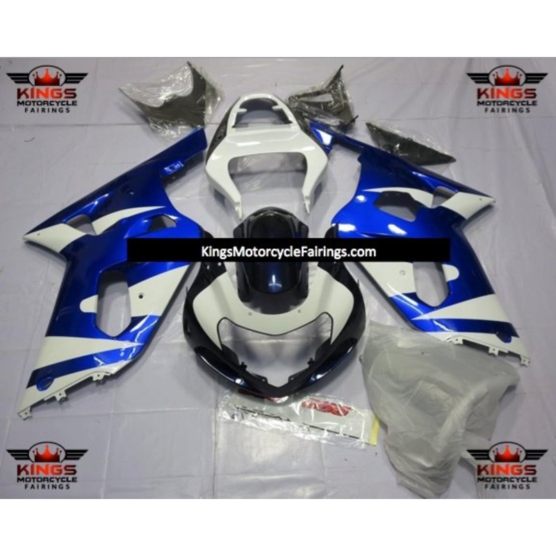 Suzuki GSXR750 (2000-2003) Blue, White & Dark Blue Fairings No Seat Cowl No Bolt Kit No Tank