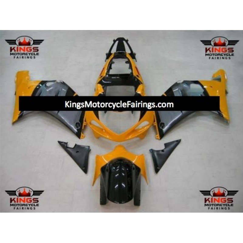 Suzuki GSXR750 (2000-2003) Orange, Gray & Black Fairings No Seat Cowl No Bolt Kit No Tank
