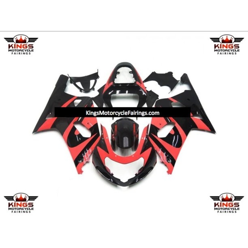 Suzuki GSXR750 (2000-2003) Red & Black Fairings No Seat Cowl No Bolt Kit No Tank