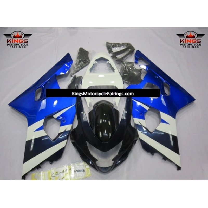 Suzuki GSXR750 (2004-2005) Blue, White, Dark Blue & Black Fairings No Seat Cowl No Bolt Kit No Tank