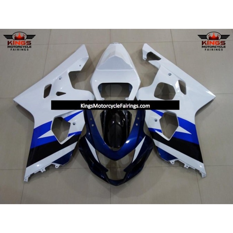 Suzuki GSXR750 (2004-2005) Dark Blue, White, Blue & Black Fairings No Seat Cowl No Bolt Kit No Tank