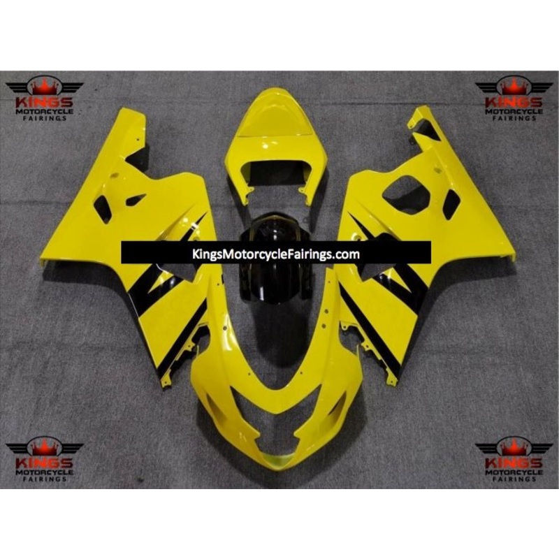 Suzuki GSXR750 (2004-2005) Yellow & Black Fairings No Seat Cowl No Bolt Kit No Tank