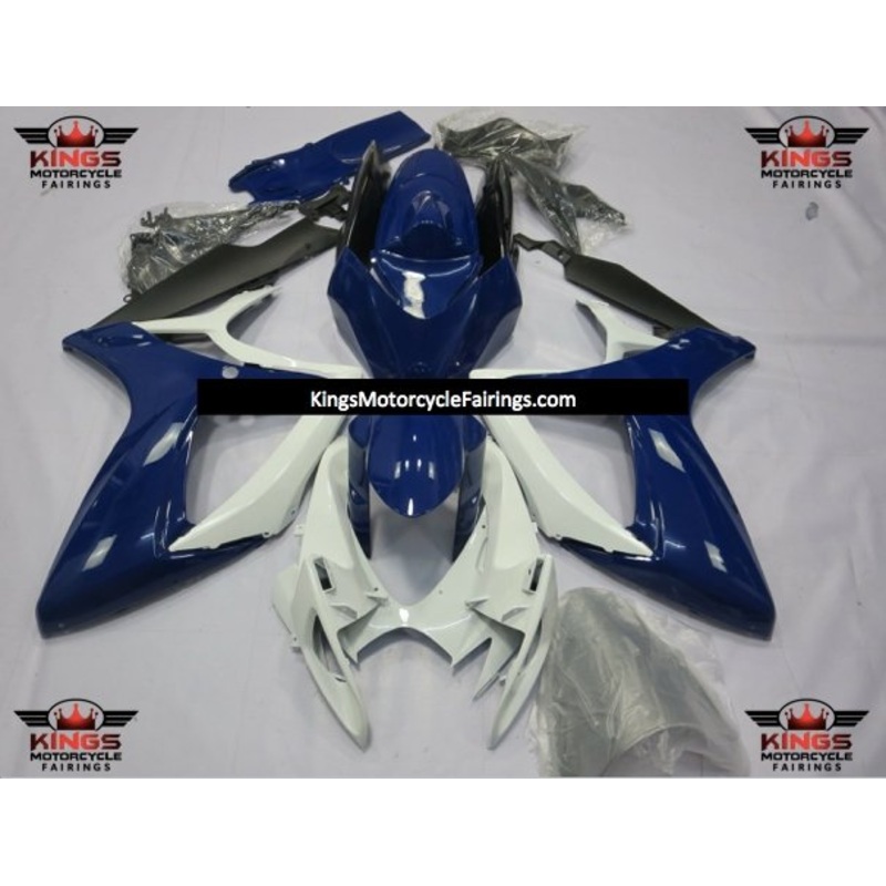 Suzuki GSXR750 (2006-2007) Navy Blue & White Fairings No Seat Cowl No Bolt Kit No Tank