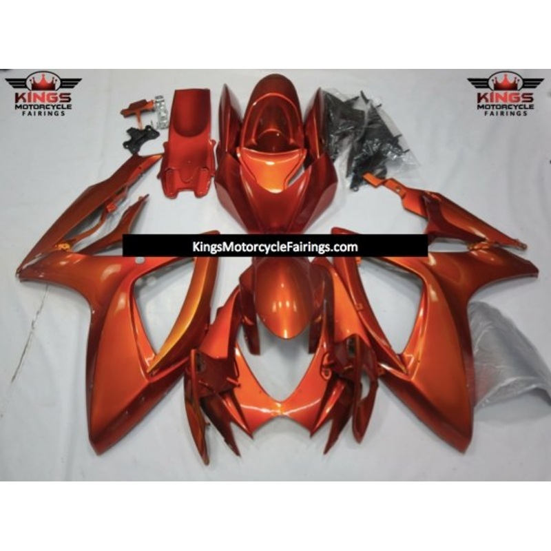 Suzuki GSXR750 (2006-2007) Orange Fairings No Seat Cowl No Bolt Kit No Tank