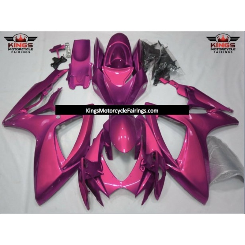 Suzuki GSXR750 (2006-2007) Pink Fairings No Seat Cowl No Bolt Kit No Tank