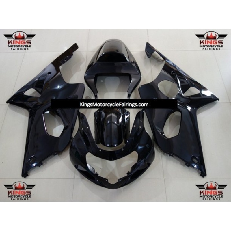 Suzuki GSXR1000 (2000-2002) Black Fairings No Seat Cowl No Bolt Kit No Tank Cover