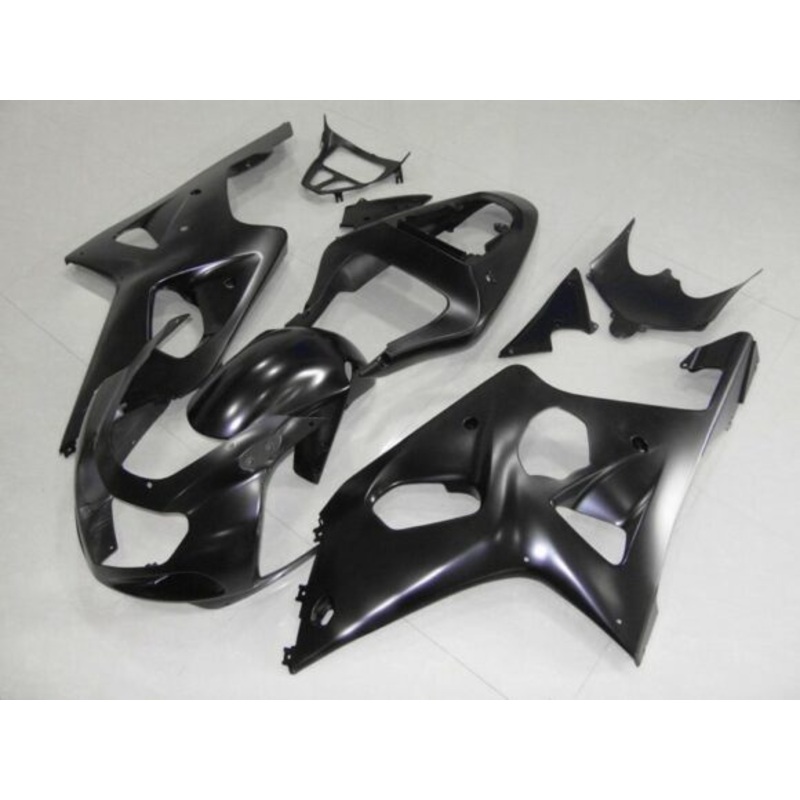 Suzuki GSXR1000 (2000-2002) Matte Black Fairings No Seat Cowl No Bolt Kit No Tank Cover
