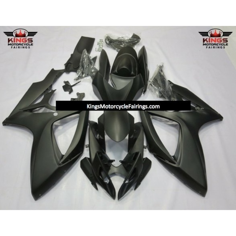 Suzuki GSXR750 (2006-2007) Matte Black Fairings No Seat Cowl No Bolt Kit No Tank