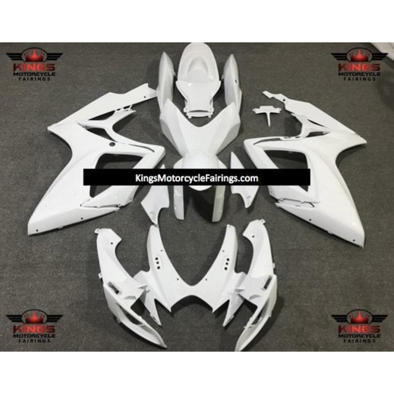 Suzuki GSXR750 (2006-2007) Matte White Fairings No Seat Cowl No Bolt Kit No Tank