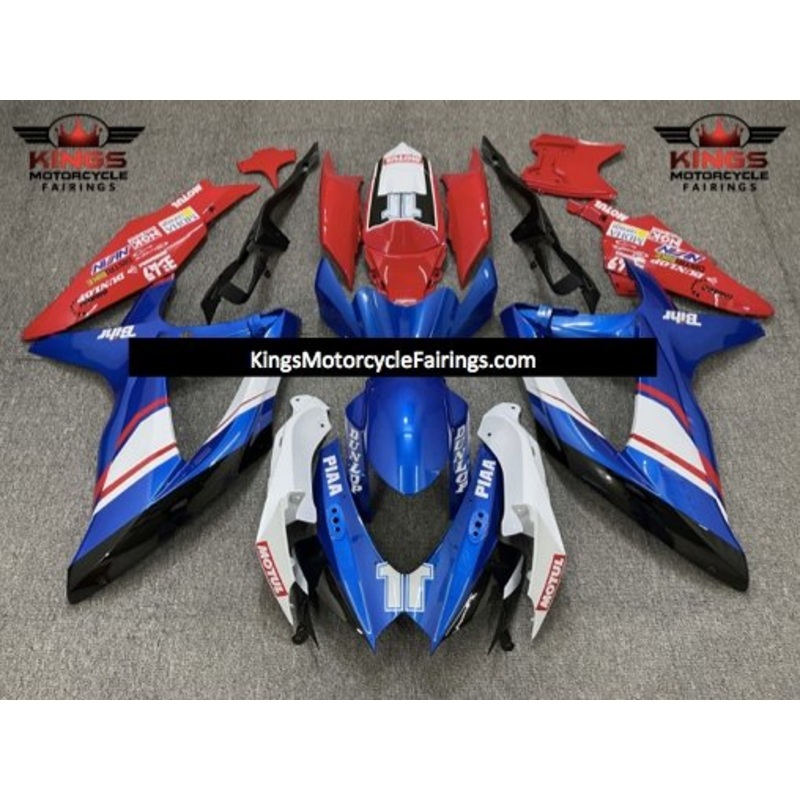 Suzuki GSXR750 (2008-2010) Blue, Red & White Fairings No Seat Cowl No Bolt Kit No Tank