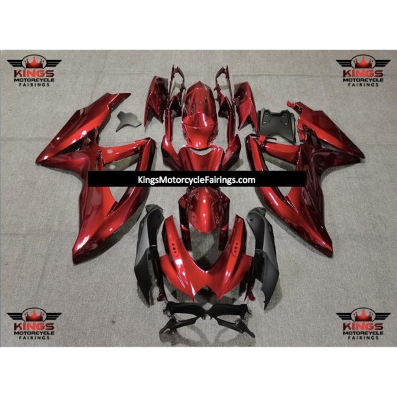 Suzuki GSXR750 (2008-2010) Candy Apple Red Fairings No Seat Cowl No Bolt Kit No Tank