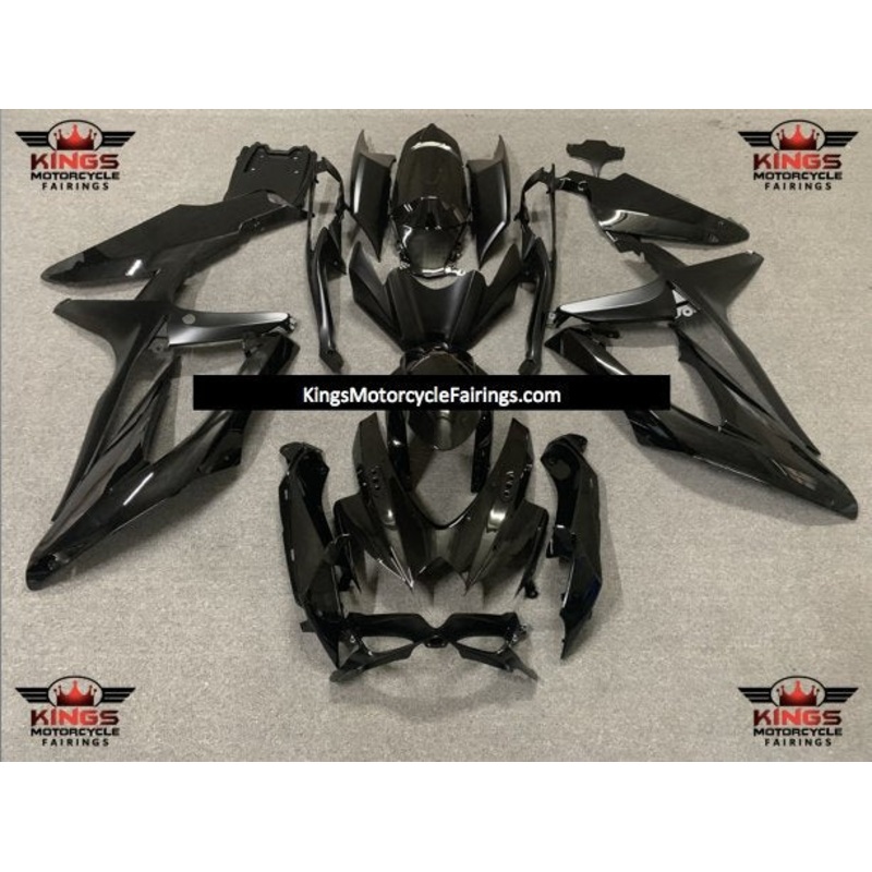 Suzuki GSXR750 (2008-2010) Gloss Black Fairings No Seat Cowl No Bolt Kit No Tank