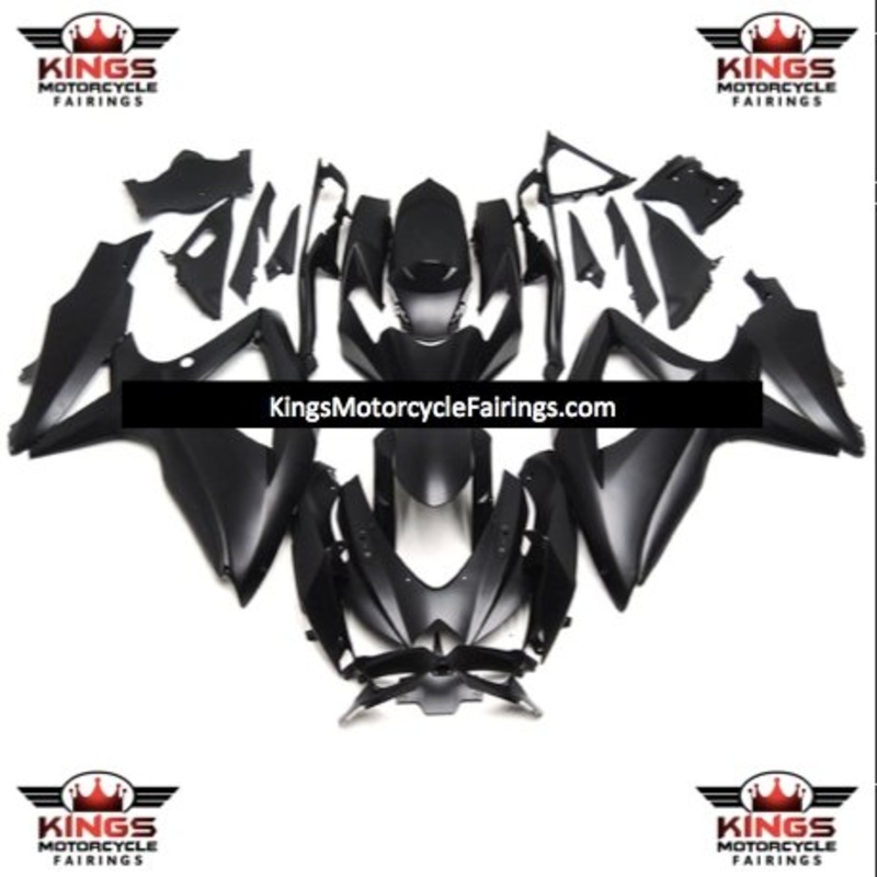 Suzuki GSXR750 (2008-2010) Matte Black Fairings No Seat Cowl No Bolt Kit No Tank