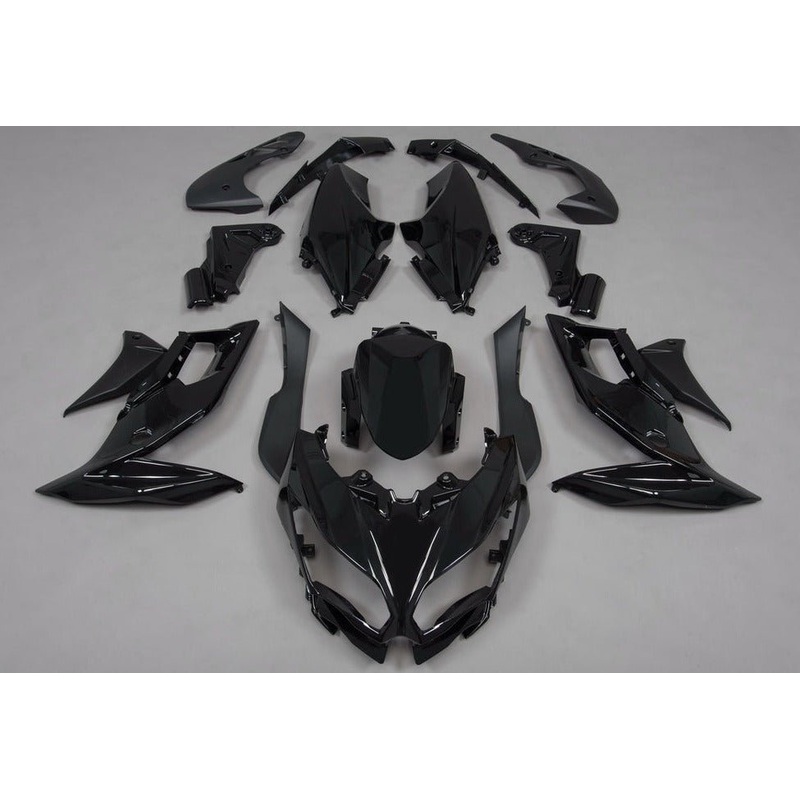 Fairings for Kawasaki Versys 650 (2015-2021) Black Clear Windscreen: Free Bolt Kit: No