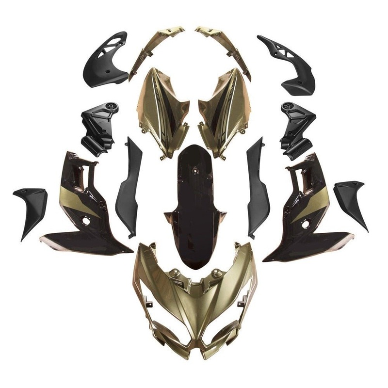 Fairings for Kawasaki Versys 650 (2015-2021) Gold, Black Clear Windscreen: Free Bolt Kit: No