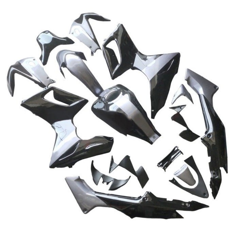 Honda CBR125R Fairings (2002-2006) Black, Gray Tank Cover: No Bolt Kit: $29.99 Clear Windscreen: Free