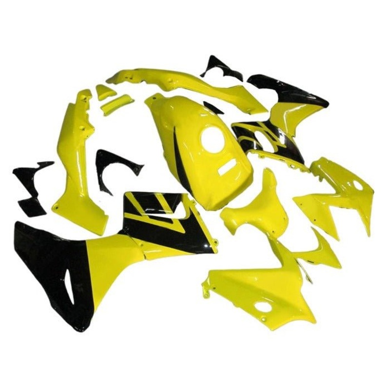 Honda CBR125R Fairings (2002-2006) Yellow, Black Tank Cover: No Bolt Kit: $29.99 Clear Windscreen: Free