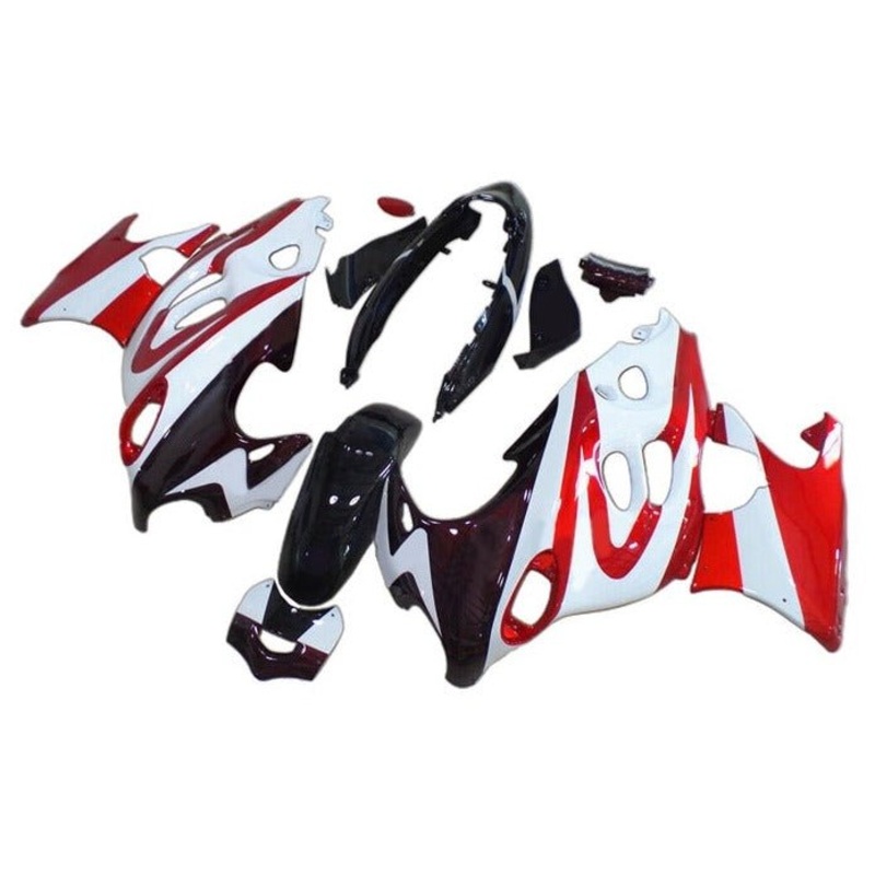 Suzuki GSX600F Katana Fairings (1998-2006) Black, White, Red Clear Windscreen: Free Bolt Kit: No