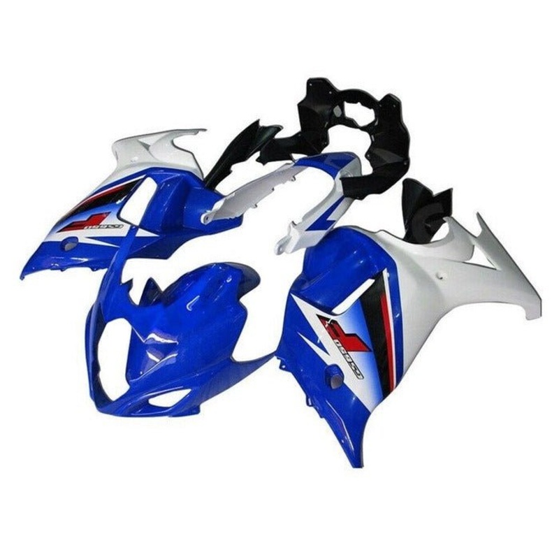 Suzuki GSX650F (2007-2015) Blue, White, Red Fairings Clear Windscreen: Free No Bolt Kit