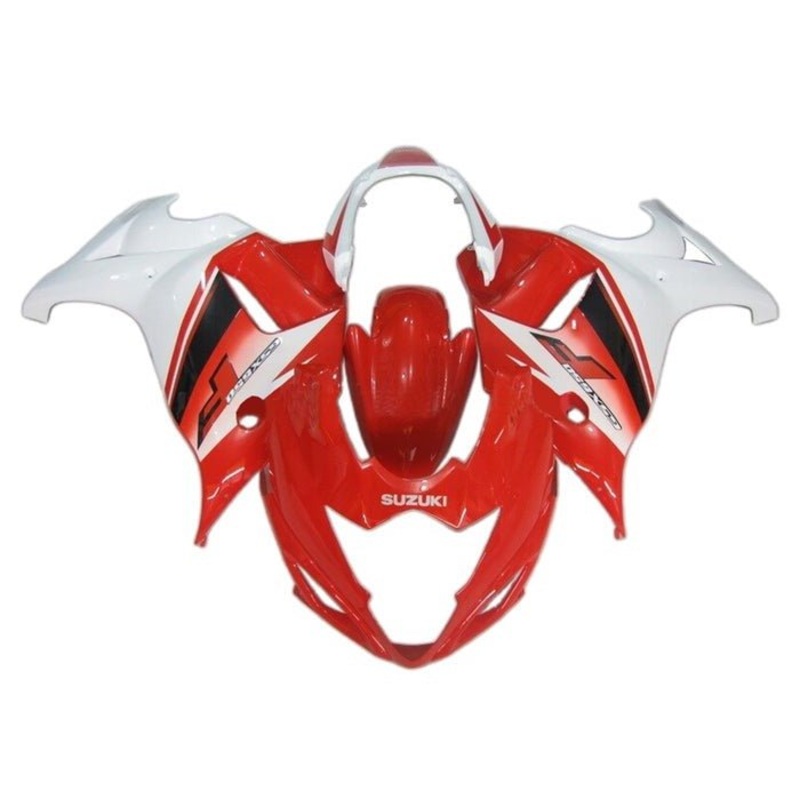 Suzuki GSX650F (2007-2015) Red, White, Black Fairings Clear Windscreen: Free No Bolt Kit