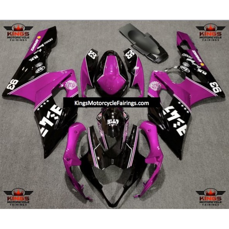 Suzuki GSXR1000 (2005-2006) Pink, Black & White #93 Fairings No Seat Cowl No Bolt Kit No Tank