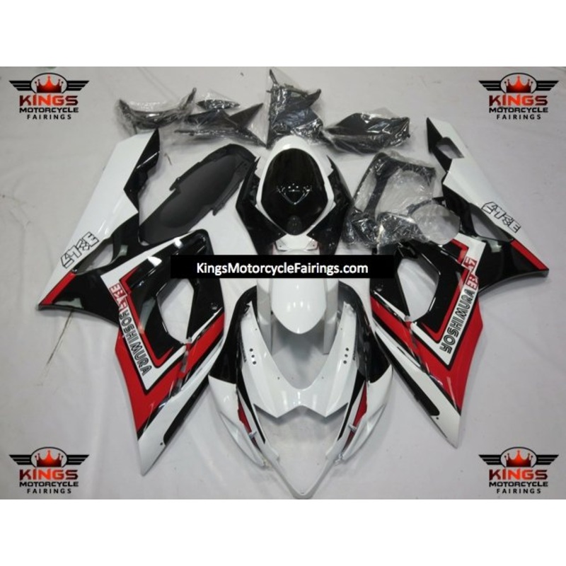 Suzuki GSXR1000 (2005-2006) White, Black & Red Yoshimura Fairings No Seat Cowl No Bolt Kit No Tank