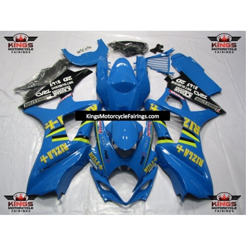 Suzuki GSXR1000 (2007-2008) Blue Rizla Fairings No Seat Cowl No Bolt Kit No Tank