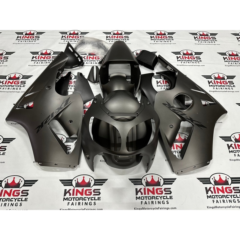 Fairing kit for a Kawasaki ZX12R (2000-2001) Matte Graphite No Seat Cowl No Bolt Kit No Tank