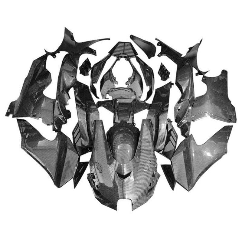 Fairings for Kawasaki Ninja ZX10RR (2021-2025) Faux Carbon Fiber No Tank No Seat Cowl No Bolt Kit