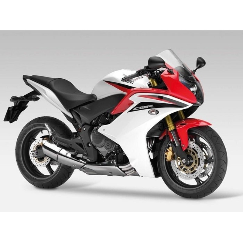HONDA CBR600F Fairings (2011-2013) Red, White, Black Clear Windscreen: Free No Bolt Kit