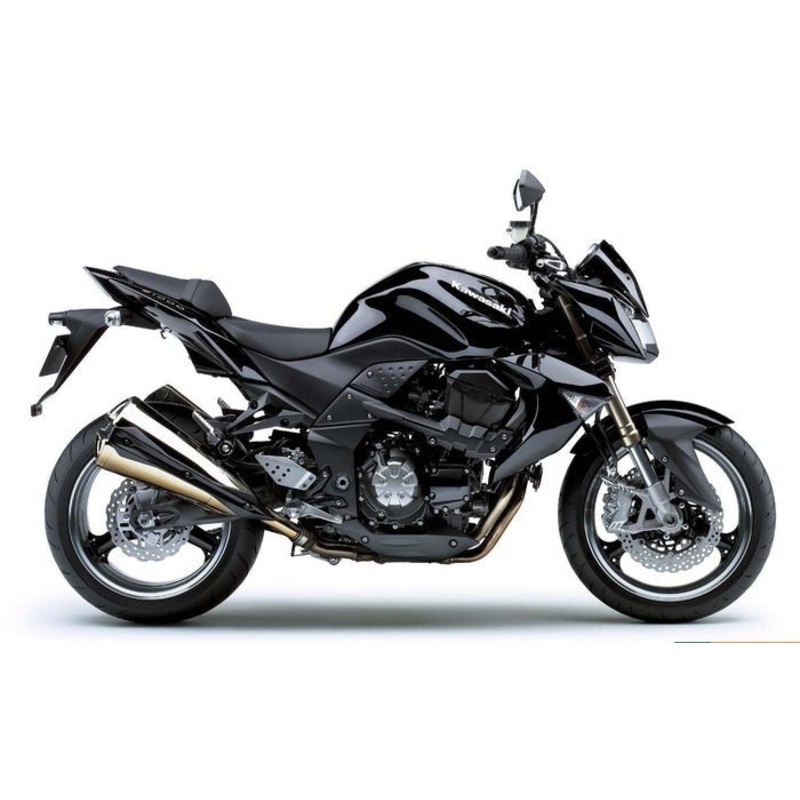 Kawasaki Z1000 Fairings (2007-2009) Black Clear Windscreen: Free Bolt Kit: No Seat Cowl: No