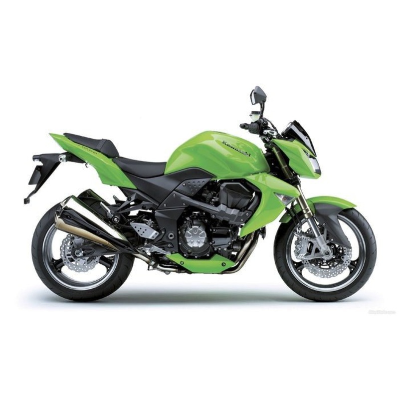 Kawasaki Z1000 Fairings (2007-2009) Green Clear Windscreen: Free Bolt Kit: No Seat Cowl: No