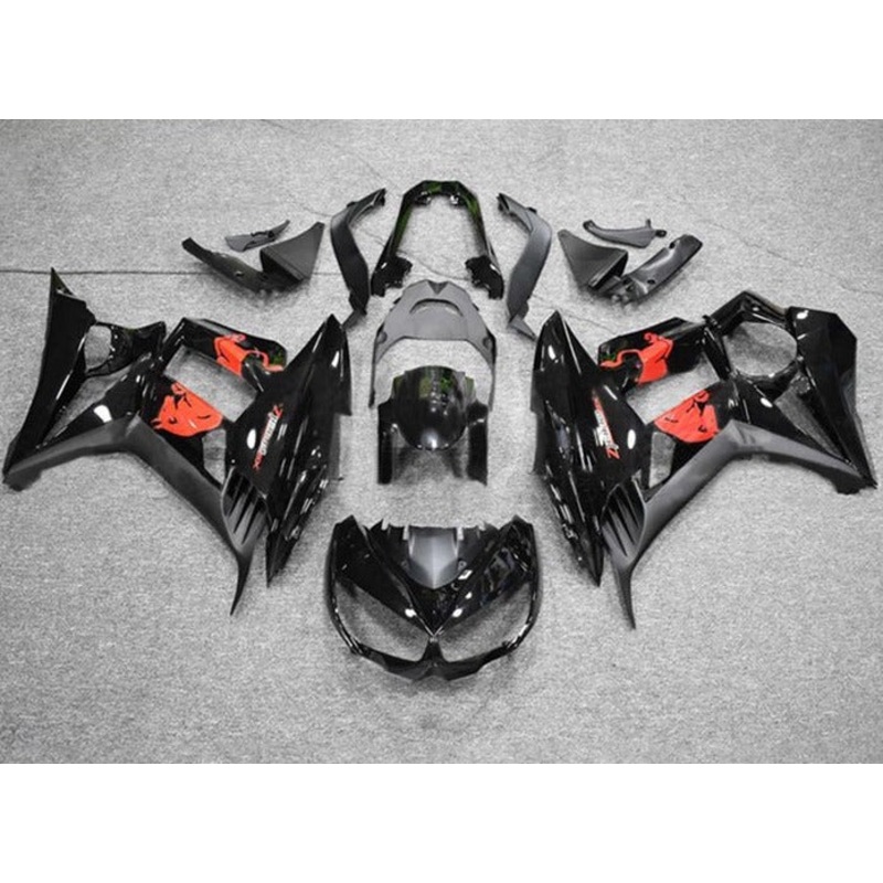 Kawasaki Z1000SX Fairings (2010-2016) Black, Red, Bull Clear Windscreen: Free Bolt Kit: No Seat Cowl: No