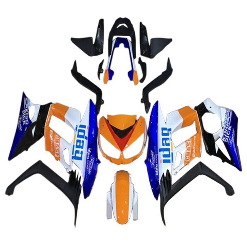 Kawasaki Z1000SX Fairings (2010-2016) Orange, Blue, White Clear Windscreen: Free Bolt Kit: No Seat Cowl: No