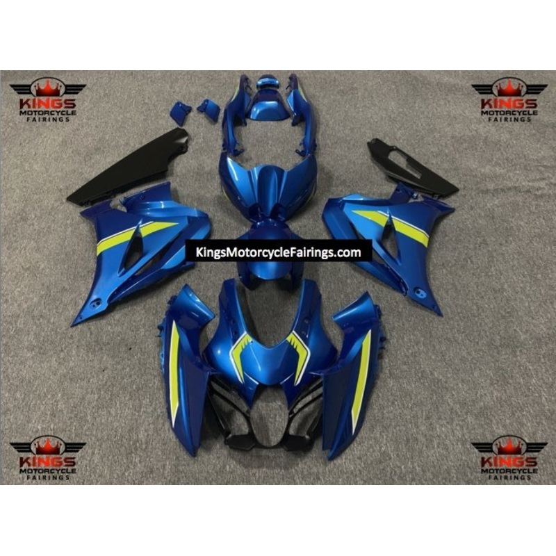 Suzuki GSXR1000 (2017-2025) Blue, Yellow, White Fairings No Tank No Seat Cowl No Bolt Kit