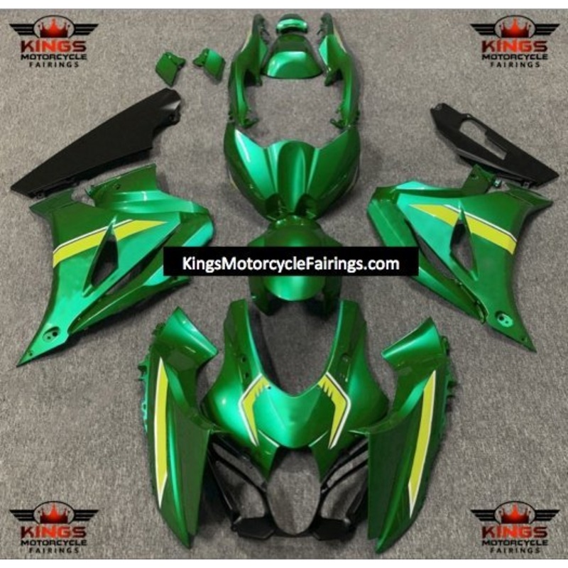 Suzuki GSXR1000 (2017-2025) Green, Yellow, White Fairings No Tank No Seat Cowl No Bolt Kit