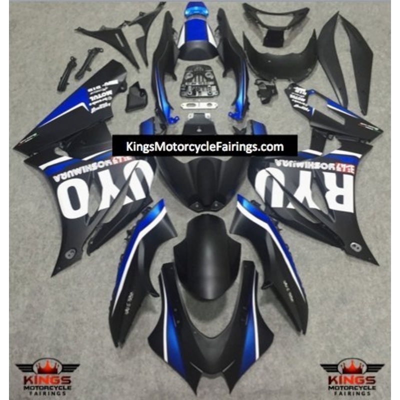 Suzuki GSXR1000 (2017-2025) Matte Black, Blue, White Fairings No Tank No Seat Cowl No Bolt Kit