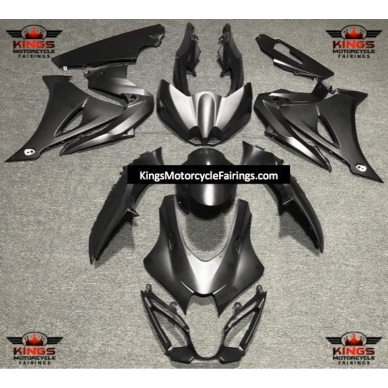 Suzuki GSXR1000 (2017-2025) Matte Gray Fairings No Tank No Seat Cowl No Bolt Kit