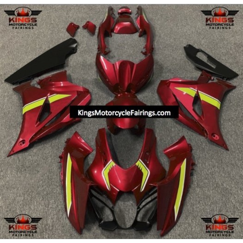 Suzuki GSXR1000 (2017-2025) Red, Yellow, White Fairings No Tank No Seat Cowl No Bolt Kit